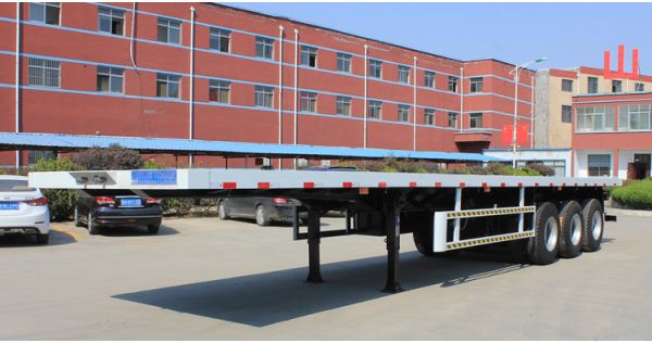 2/3/4 Axle Container Flatbed Semi Trailer Price