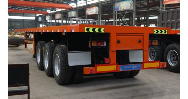 Promotion for 3 Axles 40ft Container Flatbed Semi Trailer ONLY FOR $9,000
