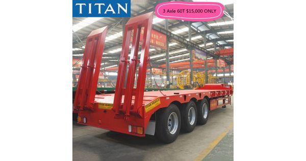 3 Axles 40T New Lowbed Trailer Only Needs 13,680USD 