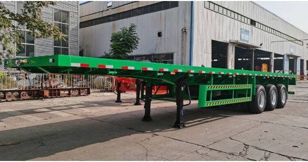 Flatbed trailer details for 20ft 40ft container