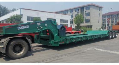 Tri Axle Detachable Gooseneck Trailer will be sent to Guyana