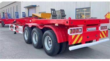 3 Axle 40 ft Container Chassis Trailer will export to Mauritius