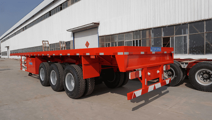 3 Axles 40FT Container Flatbed Trailer 