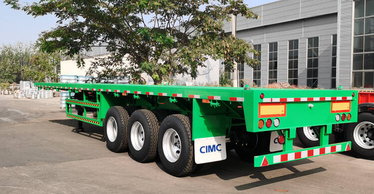 Flatbed Trailer Details for 20ft 40ft Container