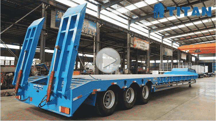 low bed trailer video