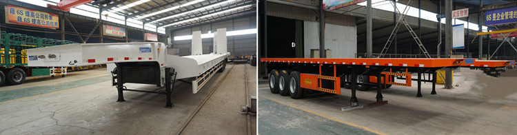 flatbed trailer and lowbed trailer