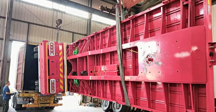 Fence semi trailer will be sent to Kenya.