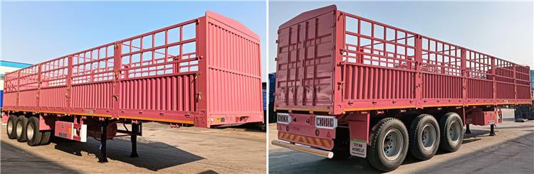 3 Axle 60 Ton Fence Semi Trailer for Sale In Madagascar