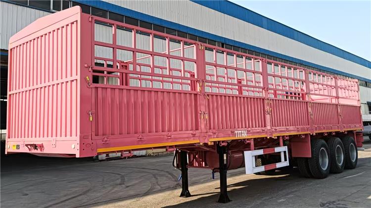 3 Axle 60 Ton Fence Semi Trailer for Sale In Madagascar