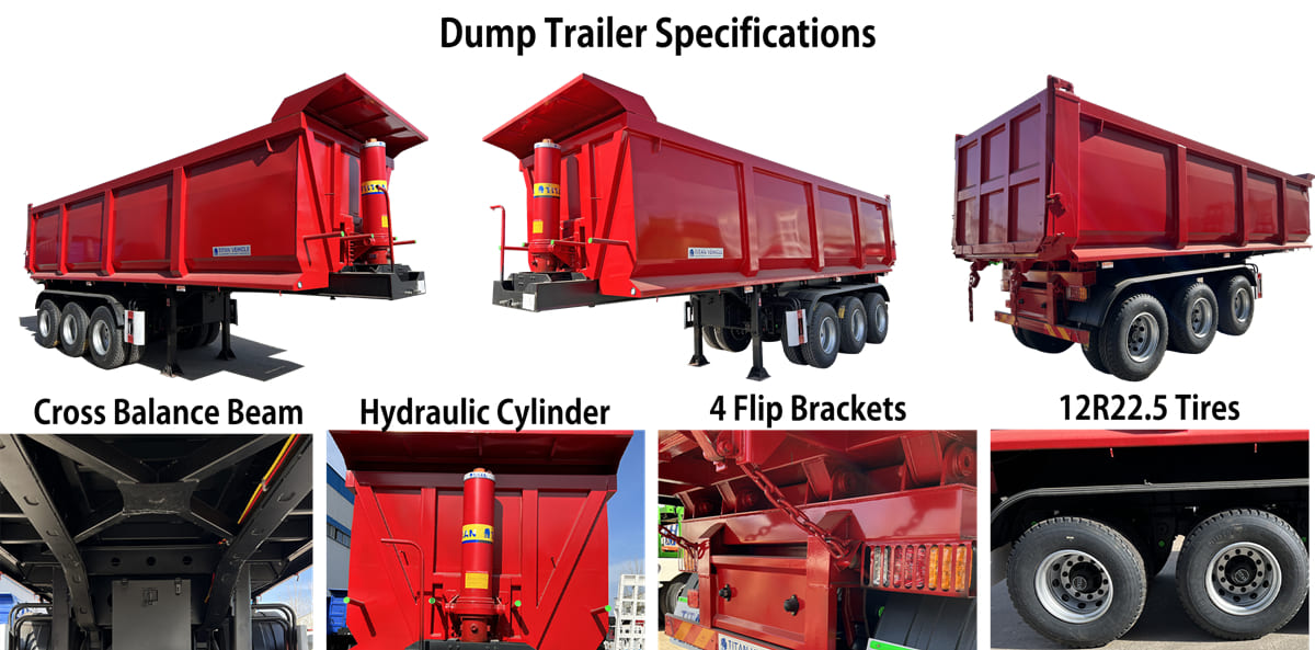Dump Trailer for Sale Specifications