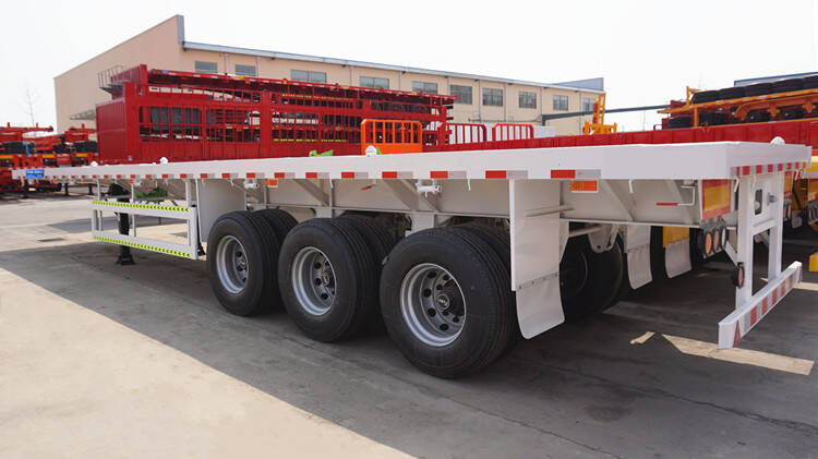 Tripple Axle Flat Bed 40 Foot Flatbed Trailer for Sale