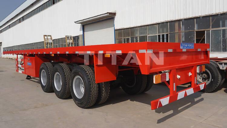 3 Axle Flatbed Semi Trailer for Sale - TITAN Vehicle