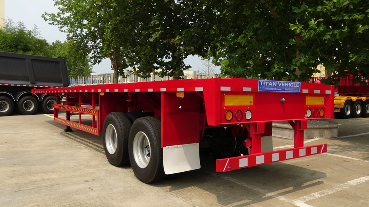 2 Axle 40 Ft Flatbed Trailer for Sale Near Me in Ghana