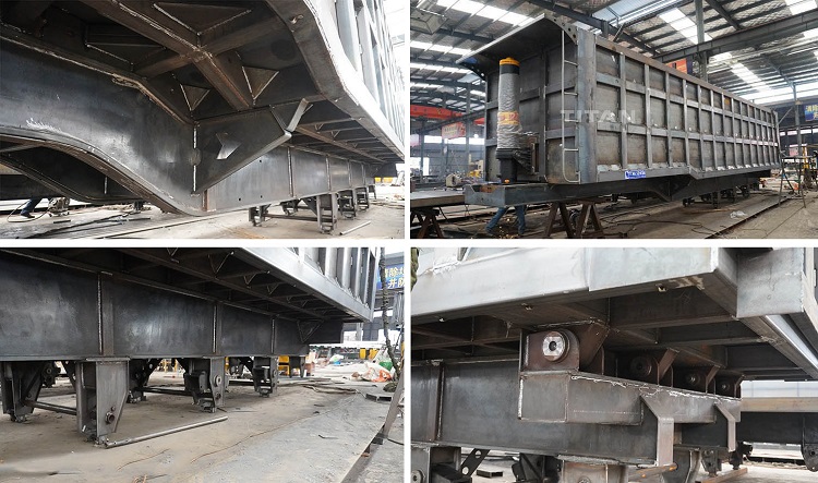 3 Axle 40 Ton Dump Semi Trailer for Sale In Zimbabwe