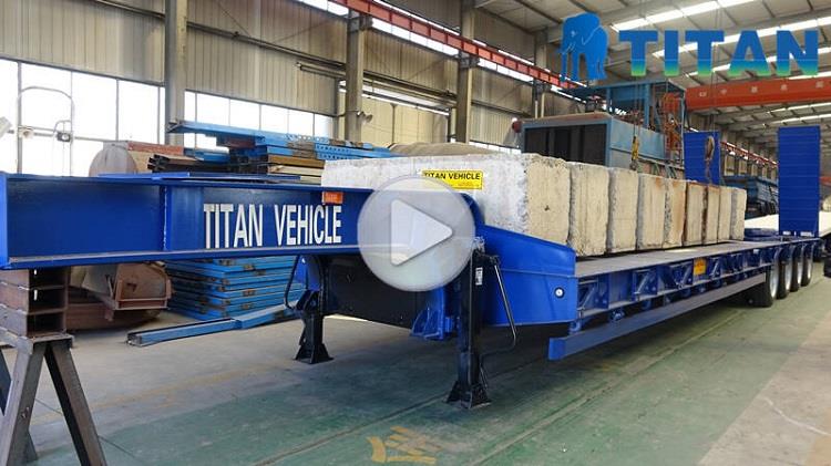 4 Axle 100 Ton Low Bed Trailer for Sale In Jamaica