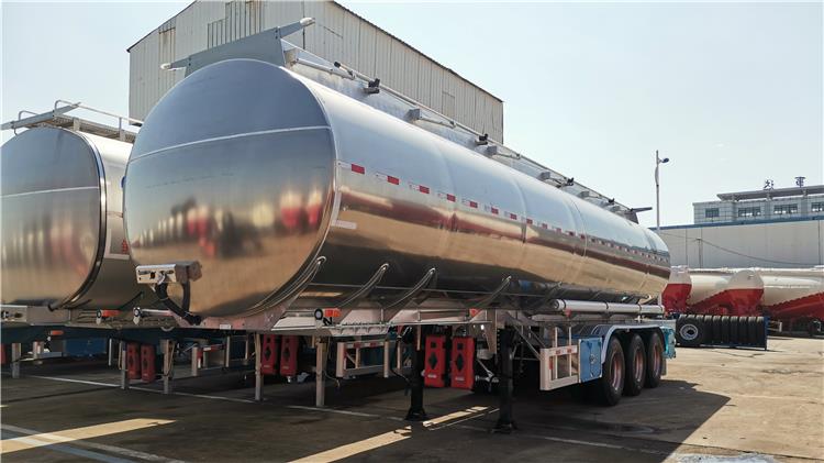 Tri Axle Aluminum Tanker Trailer for Sale with 40000 Liters Capacity, Compartments, Dimensions