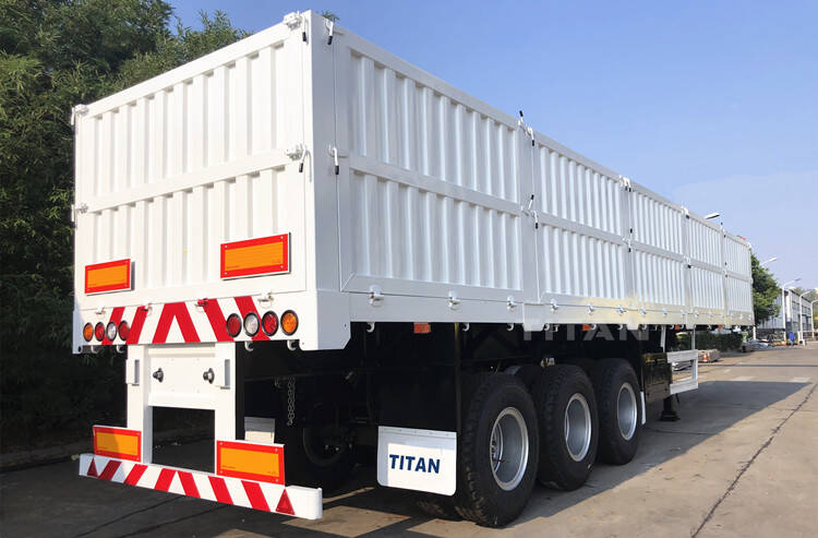 60 Ton Tri Axle Side Wall Semi Trailer for Sale In Tanzania - Howo Sinotruk