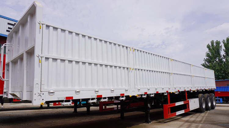 60 Ton Tri Axle Side Wall Semi Trailer for Sale In Tanzania - Howo Sinotruk