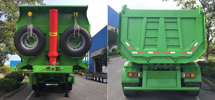 4 Axle 40m3 Semi Dump Trailer for Sale In Zambia