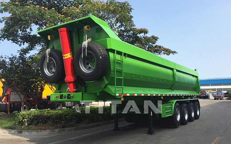 4 Axle 40m3 Semi Dump Trailer for Sale In Zambia