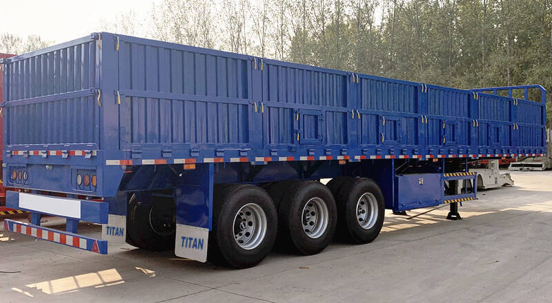 Tri Axle Drop Side Trailer Transport Bulk Cargo for Sale Near Me