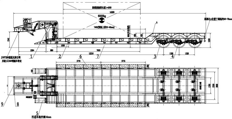 100 Ton Hydraulic Removable Gooseneck Trailer for Sale Price In Nigeria