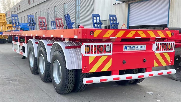 Tri Axle 13m 40 ft Flatbed Semi Trailer for Sale In Zimbabwe, Harare
