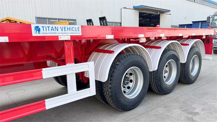 Tri Axle 13m 40 ft Flatbed Semi Trailer for Sale In Zimbabwe, Harare