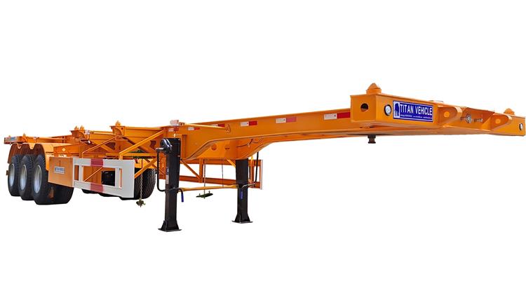 Skeleton Semi Trailer Transport to 20ft 40ft Container