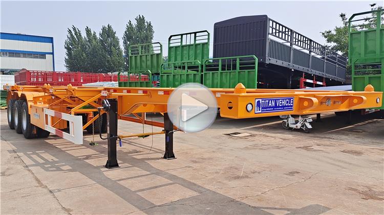Skeleton Semi Trailer Transport to 20ft 40ft Container