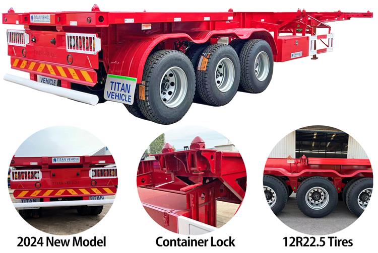 40ft Shipping Container Chassis Trailer for Sale In Panama