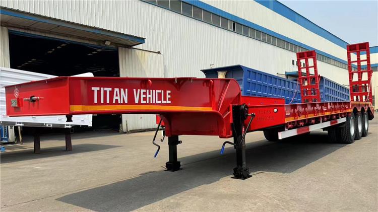 3 Axle 40 Feet Low Bed Trailer Price for Sale In Angola