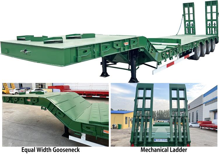 4 Axle 100 Ton Low Loader Trailer for Sale In Dominican