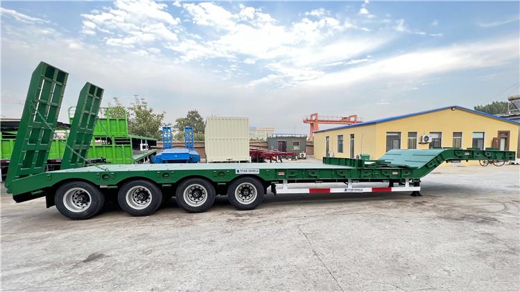 4 Axle 100 Ton Low Loader Trailer for Sale In Dominican