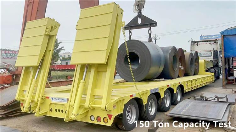 4 Line 8 Axle Excavator Lowbed Transport Trailer for Sale in Philippines