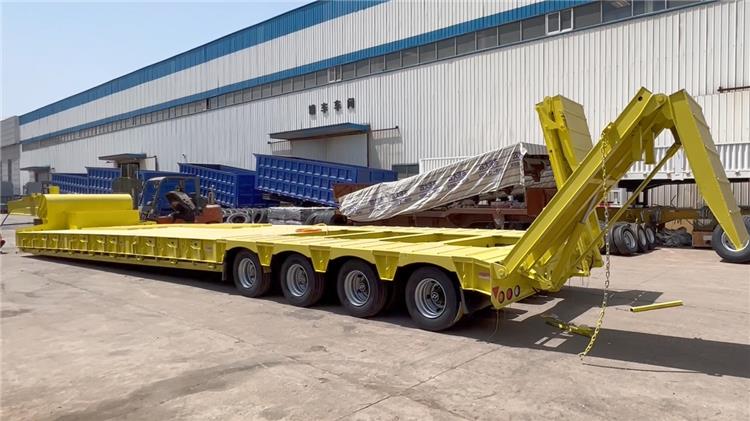 4 Line 8 Axle Excavator Lowbed Transport Trailer for Sale in Philippines