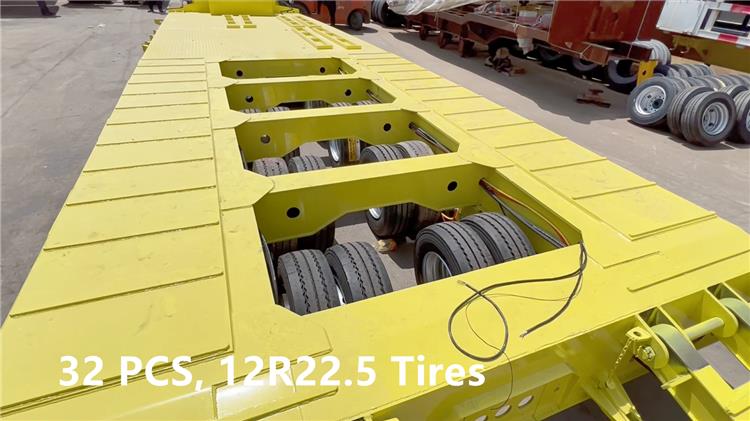 4 Line 8 Axle Excavator Lowbed Transport Trailer for Sale in Philippines