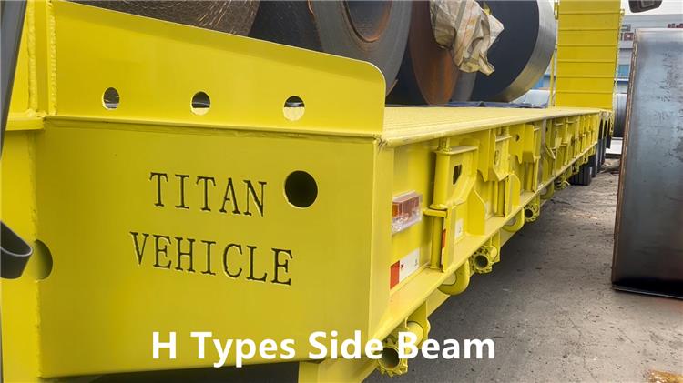 4 Line 8 Axle Excavator Lowbed Transport Trailer for Sale in Philippines