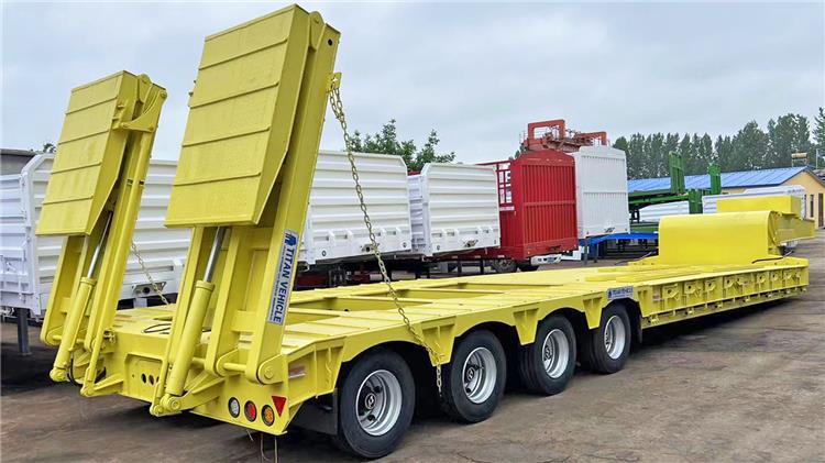 4 Line 8 Axle Excavator Lowbed Transport Trailer for Sale in Philippines
