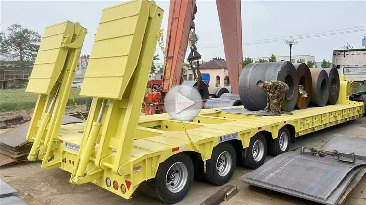 4 Line 8 Axle Excavator Lowbed Transport Trailer for Sale in Philippines