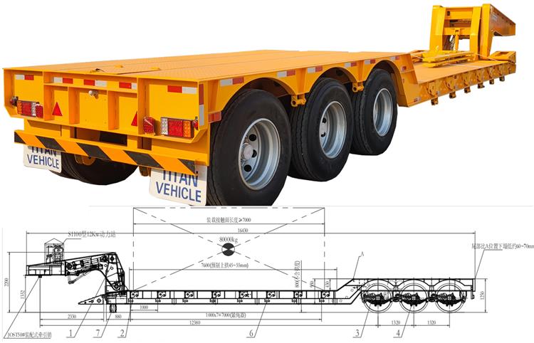 80 Ton Removable Gooseneck Trailer for Sale In Guyana
