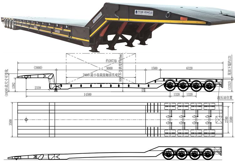 4 Axle Folding Neck Trailer for Sale In Nigeria