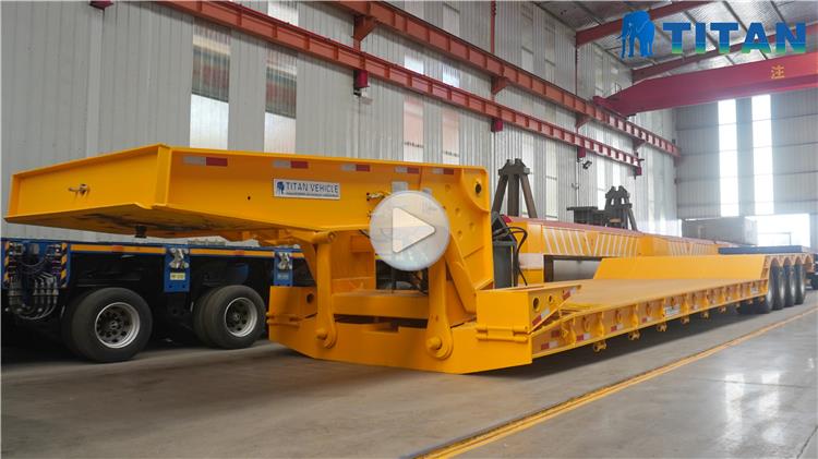 100 Ton Detachable Gooseneck Trailer for Sale Price In Guyana