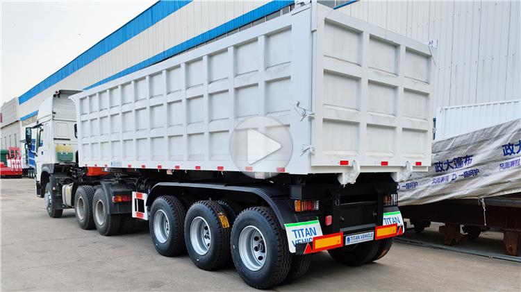 3 Axle Tractor Tipper Trailer for Sale Manufacturer In Tanzania