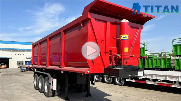 30CBM Rear Dump Semi Trailer for Sale Near Me In Dominican