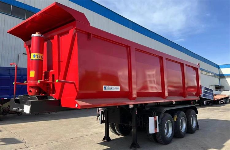 30CBM Rear Dump Semi Trailer for Sale Near Me In Dominican