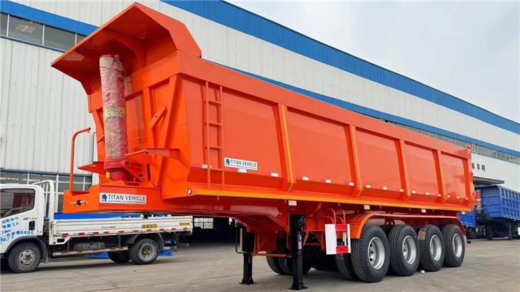 4 Axle Hydraulic Semi Dump Trailer Prices for Sale In Santo Domingo Dominican
