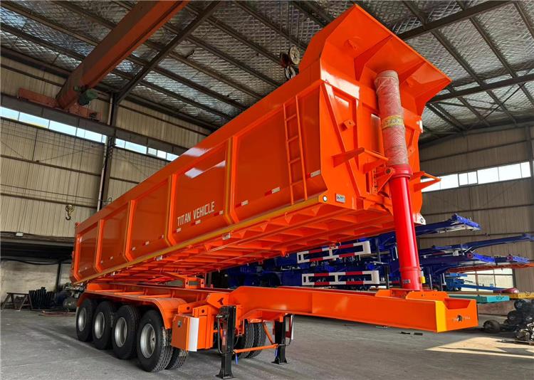 4 Axle Hydraulic Semi Dump Trailer Prices for Sale In Santo Domingo Dominican