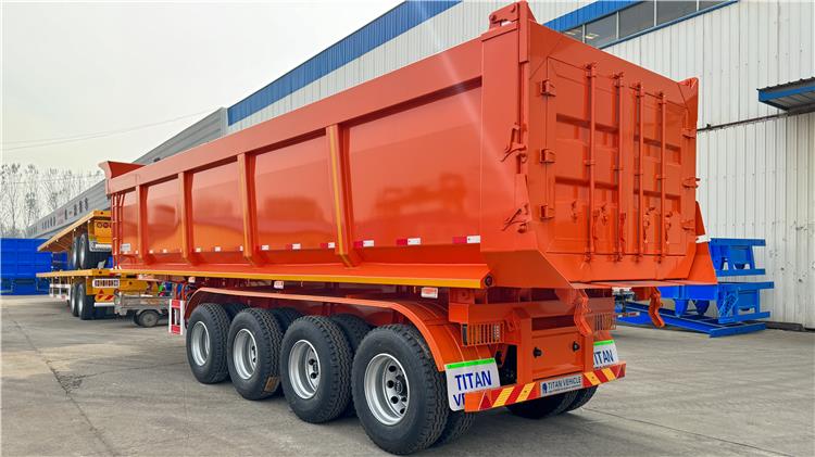 4 Axle Hydraulic Semi Dump Trailer Prices for Sale In Santo Domingo Dominican