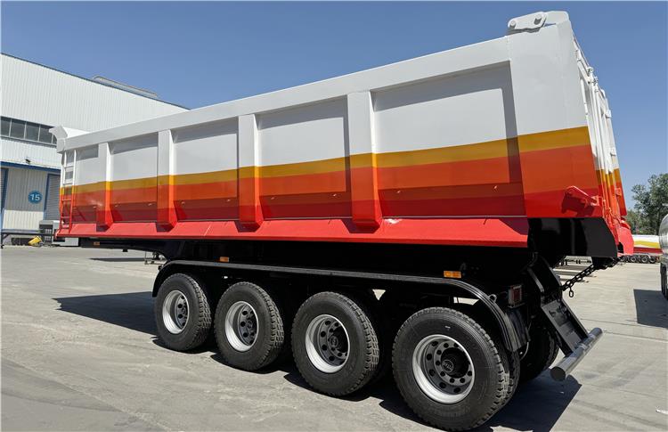 4 Axle New Hydraulic Tipper Semi Trailer for Sale In Trinidad